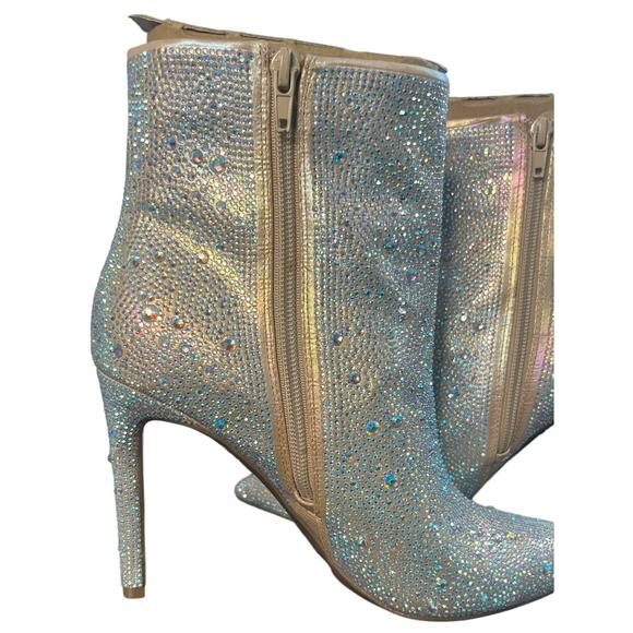 INC International Concepts  Reisa6 AB Rhinestone Boots Size 8 1/2 - Picture 3 of 7